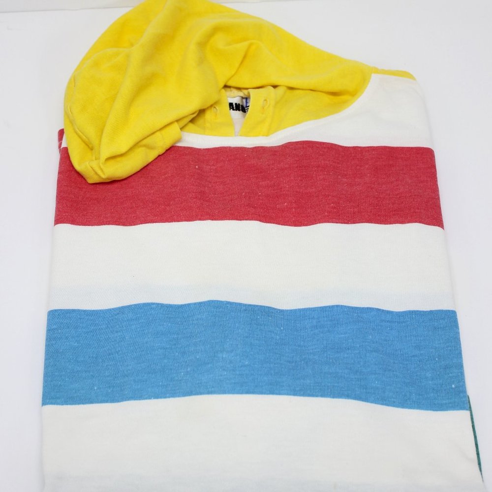 Vintage Gitano Hooded Multi Stripped Shirt